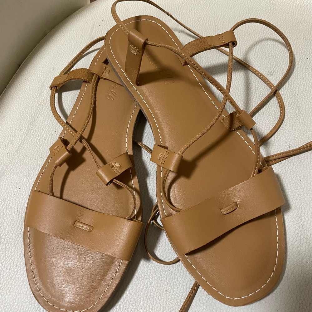 Madewell Tan Strappy Sandals - Picture 6 of 8